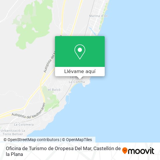 Mapa Oficina de Turismo de Oropesa Del Mar