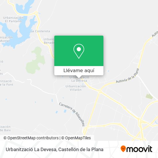 Mapa Urbanització La Devesa