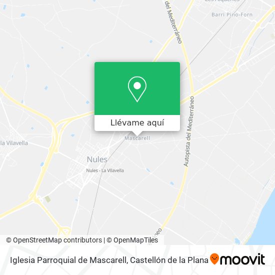 Mapa Iglesia Parroquial de Mascarell