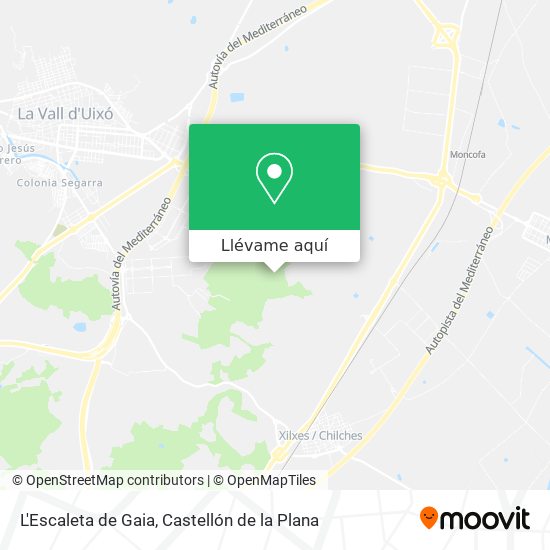Mapa L'Escaleta de Gaia