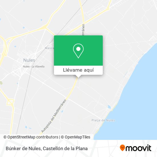 Mapa Búnker de Nules