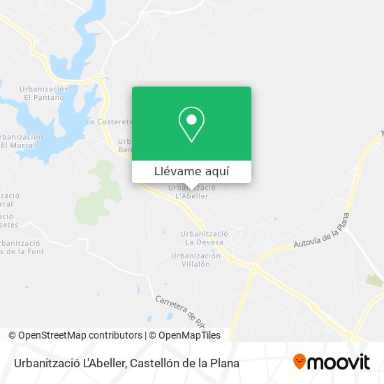 Mapa Urbanització L'Abeller