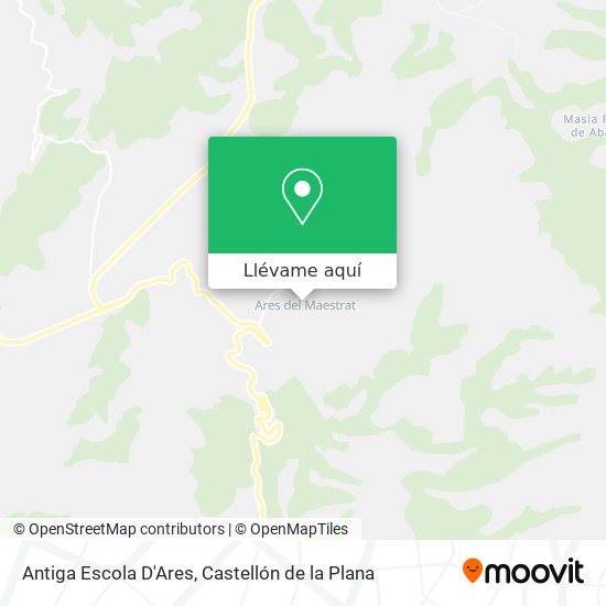 Mapa Antiga Escola D'Ares