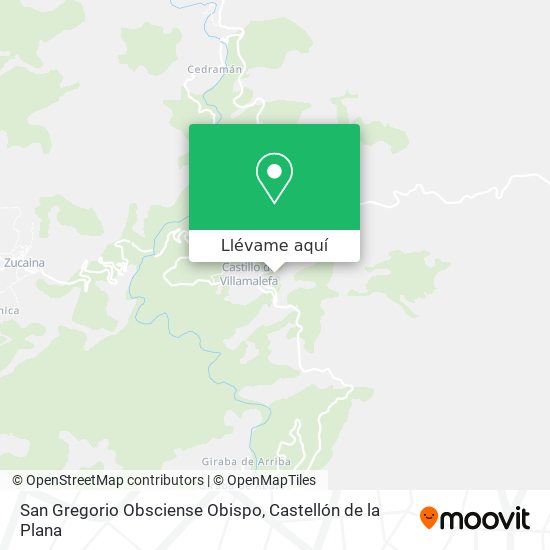 Mapa San Gregorio Obsciense Obispo