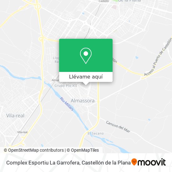 Mapa Complex Esportiu La Garrofera