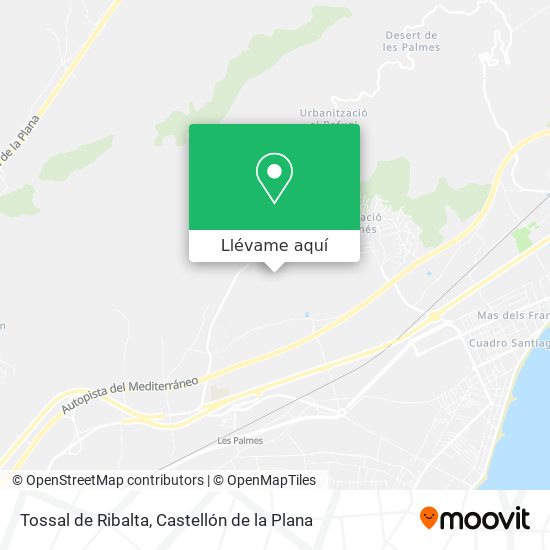 Mapa Tossal de Ribalta