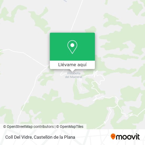 Mapa Coll Del Vidre