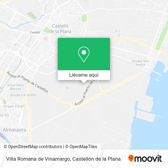 Mapa Villa Romana de Vinamargo