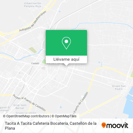 Mapa Tacita A Tacita Cafetería Bocatería