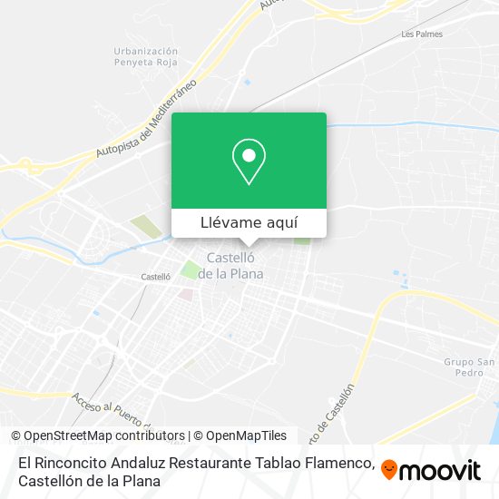 Mapa El Rinconcito Andaluz Restaurante Tablao Flamenco