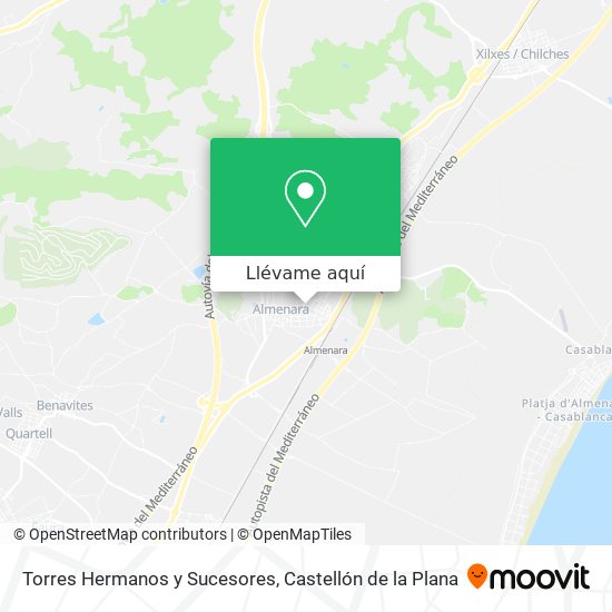 Mapa Torres Hermanos y Sucesores
