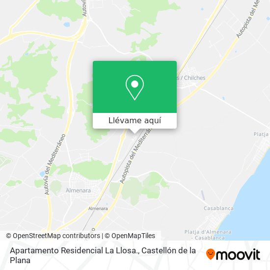 Mapa Apartamento Residencial La Llosa.