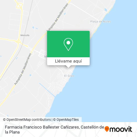 Mapa Farmacia Francisco Ballester Cañizares