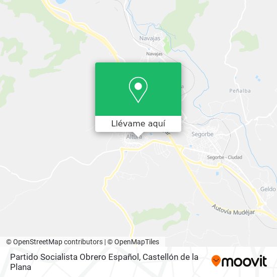 Mapa Partido Socialista Obrero Español