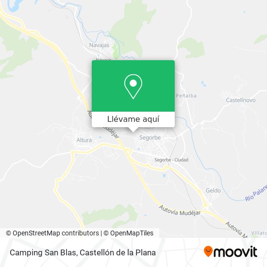 Mapa Camping San Blas