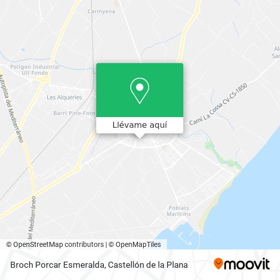 Mapa Broch Porcar Esmeralda