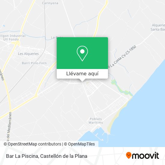 Mapa Bar La Piscina