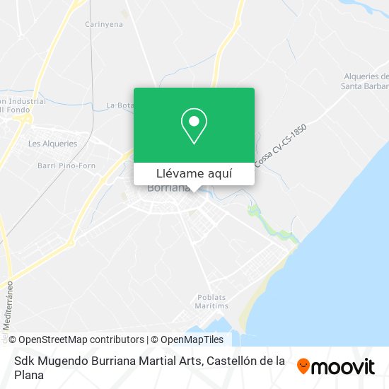 Mapa Sdk Mugendo Burriana Martial Arts