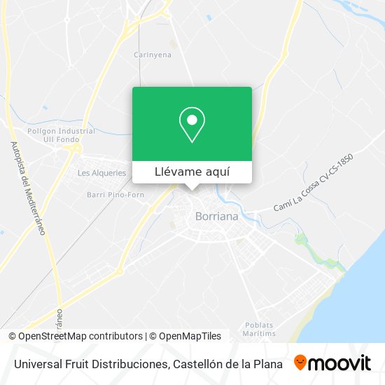 Mapa Universal Fruit Distribuciones