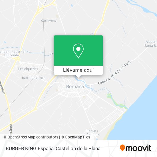 Mapa BURGER KING España