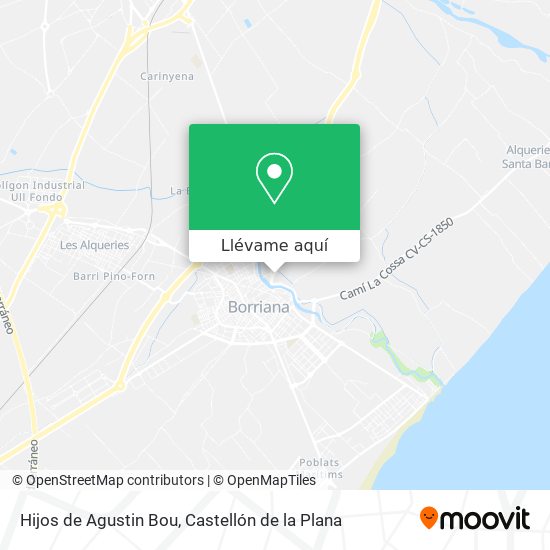Mapa Hijos de Agustin Bou