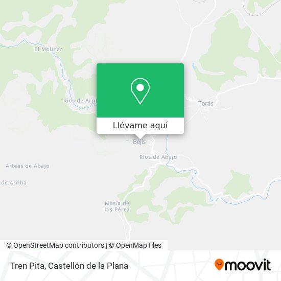 Mapa Tren Pita