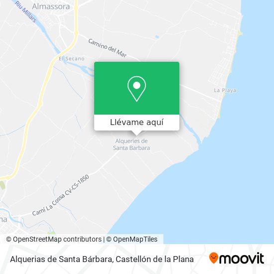 Mapa Alquerias de Santa Bárbara