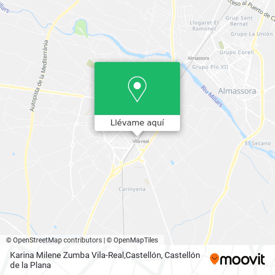 Mapa Karina Milene Zumba Vila-Real,Castellón