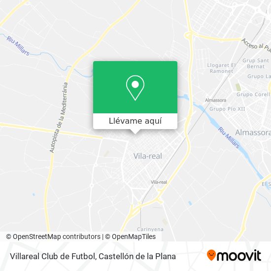 Mapa Villareal Club de Futbol
