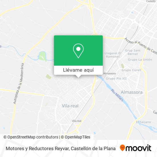 Mapa Motores y Reductores Reyvar