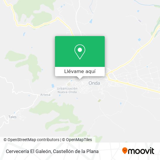 Mapa Cervecería El Galeón