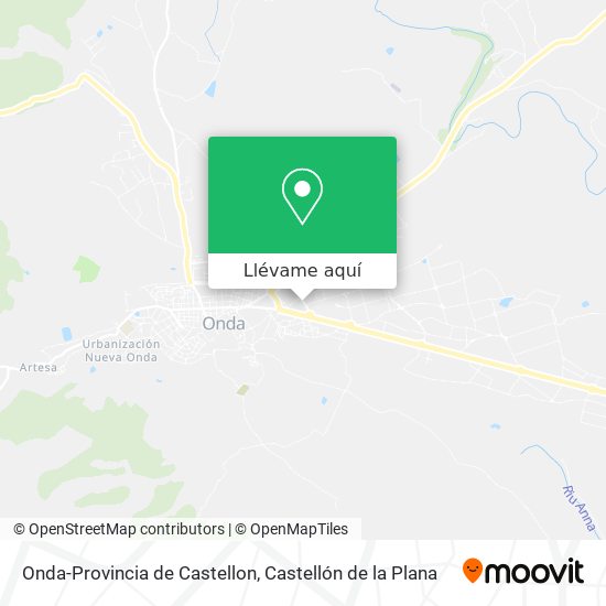 Mapa Onda-Provincia de Castellon