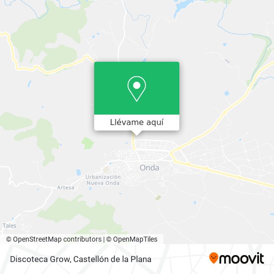 Mapa Discoteca Grow