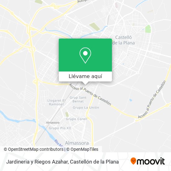 Mapa Jardineria y Riegos Azahar