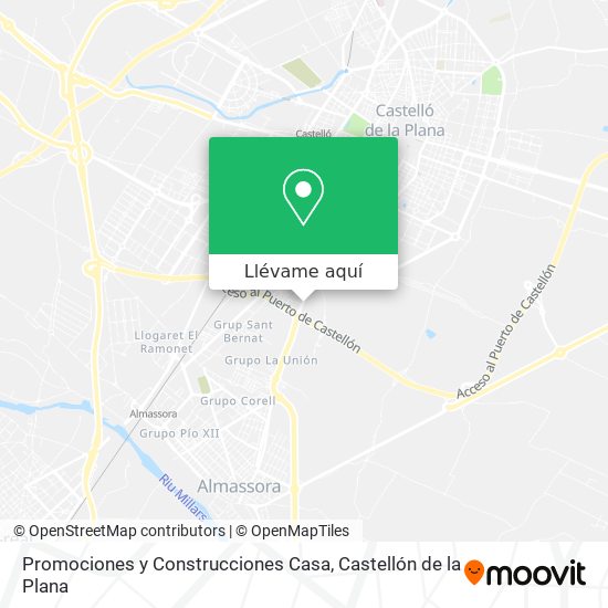 Mapa Promociones y Construcciones Casa