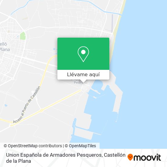 Mapa Union Española de Armadores Pesqueros