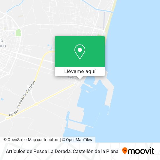 Mapa Artículos de Pesca La Dorada