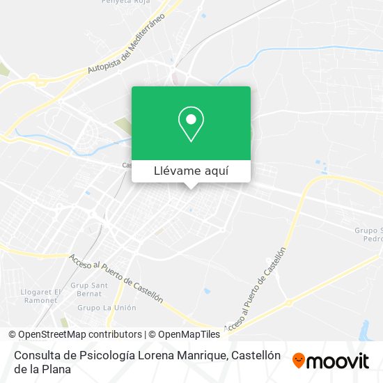 Mapa Consulta de Psicología Lorena Manrique