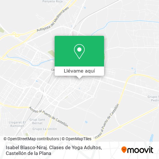 Mapa Isabel Blasco-Niraj. Clases de Yoga Adultos