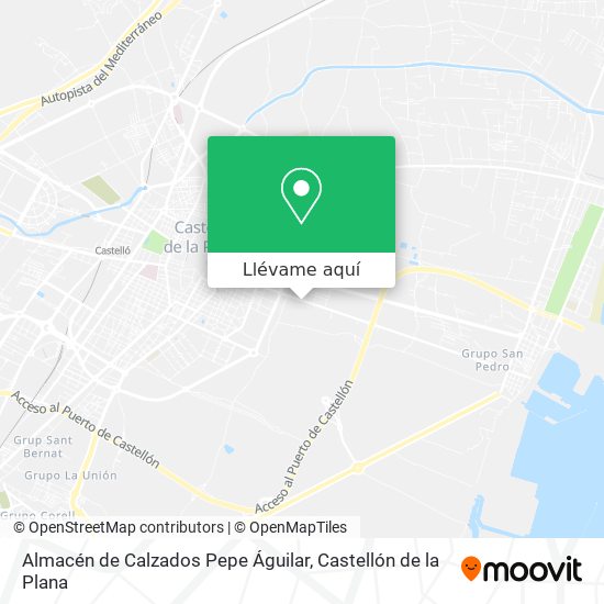 Mapa Almacén de Calzados Pepe Águilar