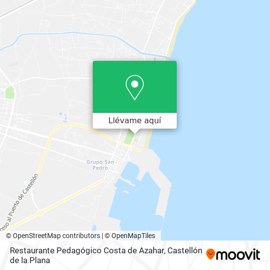 Mapa Restaurante Pedagógico Costa de Azahar