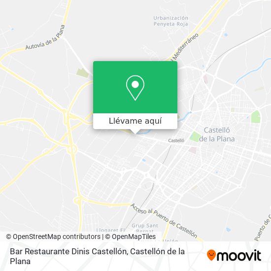 Mapa Bar Restaurante Dinis Castellón