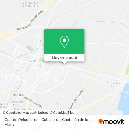 Mapa Castón Peluqueros - Caballeros
