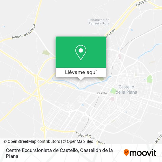 Mapa Centre Excursionista de Castelló