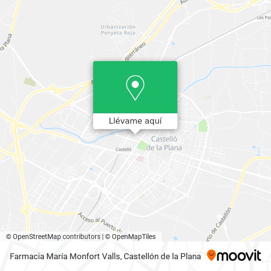 Mapa Farmacia María Monfort Valls
