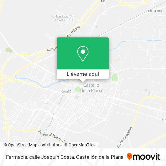 Mapa Farmacia, calle Joaquín Costa