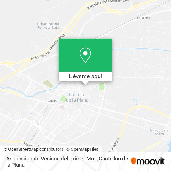 Mapa Asociación de Vecinos del Primer Molí