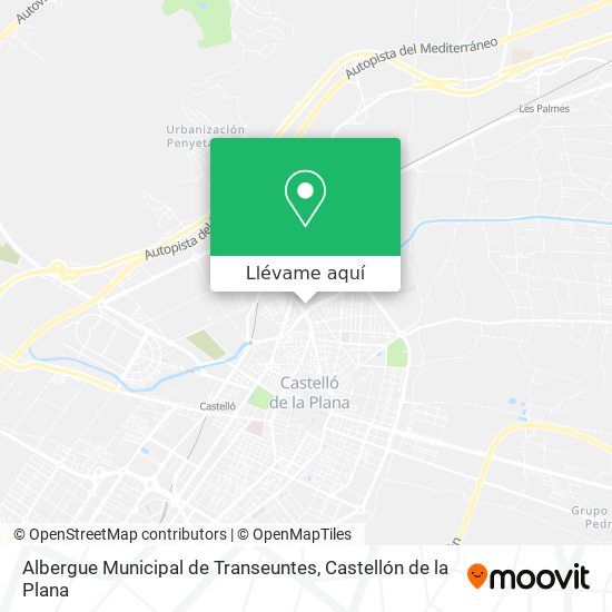 Mapa Albergue Municipal de Transeuntes
