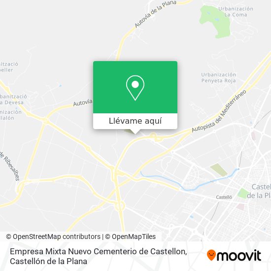 Mapa Empresa Mixta Nuevo Cementerio de Castellon