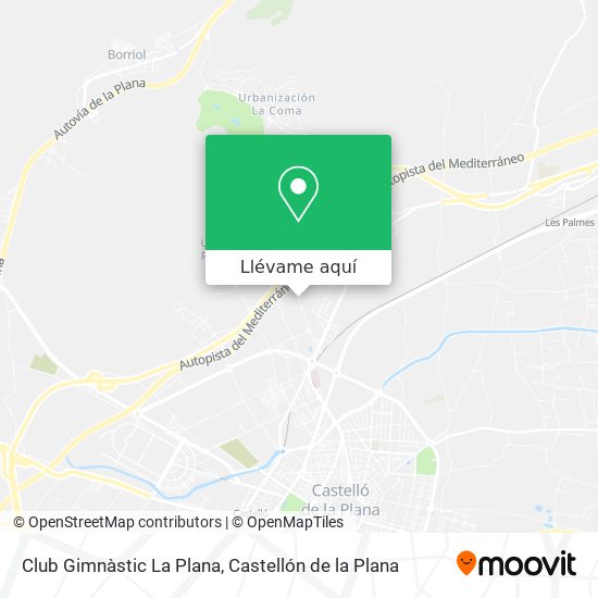 Mapa Club Gimnàstic La Plana